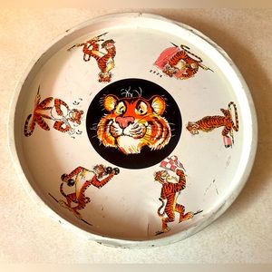 Vtg Esso ‘60s Tiger metal tray